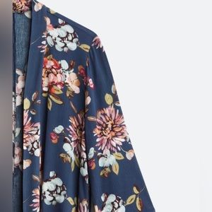 Pink Clover Maples Open Front Woven Sweater